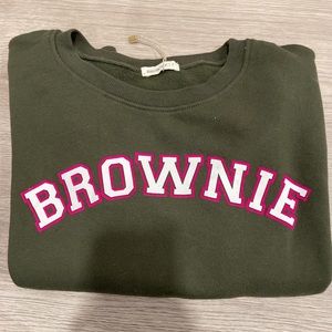 Brownie green sweater